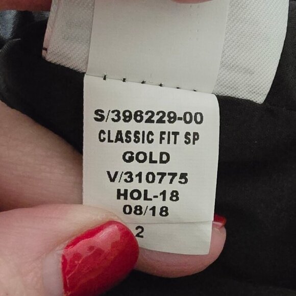 Banana Republic Classic Fit Gold Metallic Blazer Sz 2 - Picture 11 of 11